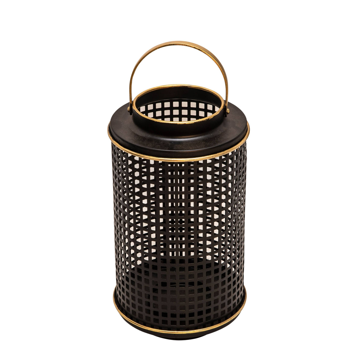 Black Metal Grid Candle Holder Z217197