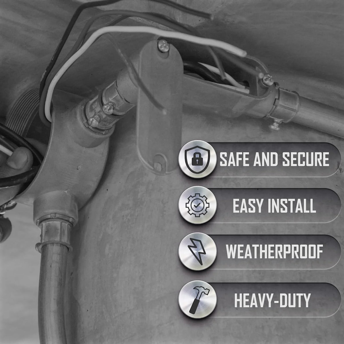 3/4-Inch Gray Cast Aluminum Threaded Conduit Body with Stamped Steel Cover R7203