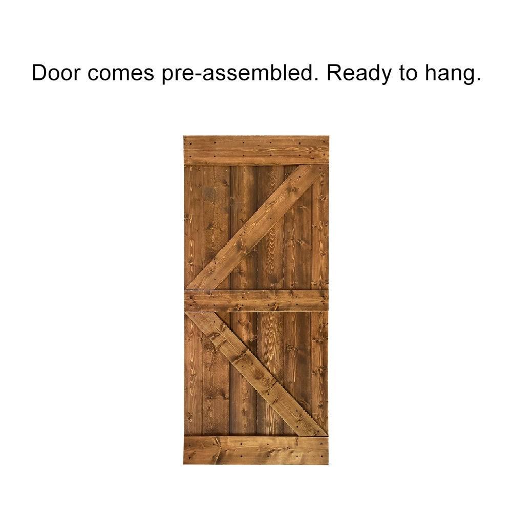 42 in. x 84 in. Solid Pine Wood Interior Sliding Barn Door Slab R1508