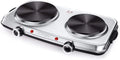 1800W Electric Double Burner Stainless Steel Hot Plate A15804