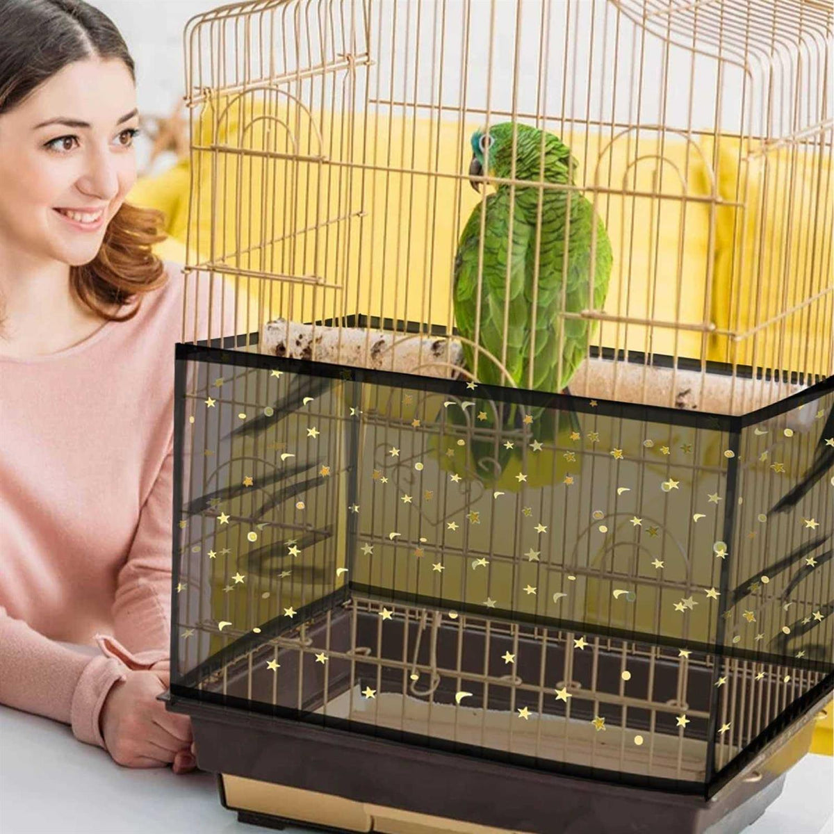 Bird Cage Seed Catcher Nylon Mesh Net H1057