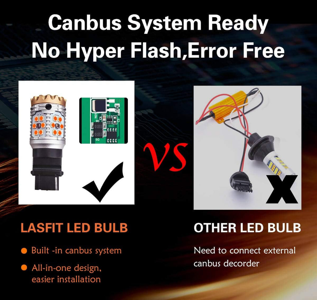 Amber LED Turn Signal Light Bulb (Pack of 2) K3647