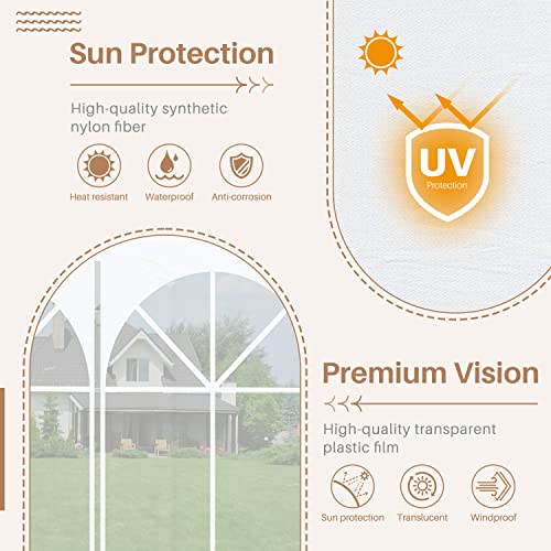 10x30 Outdoor Canopy Tent with 8 Side Removable Walls White D513612
