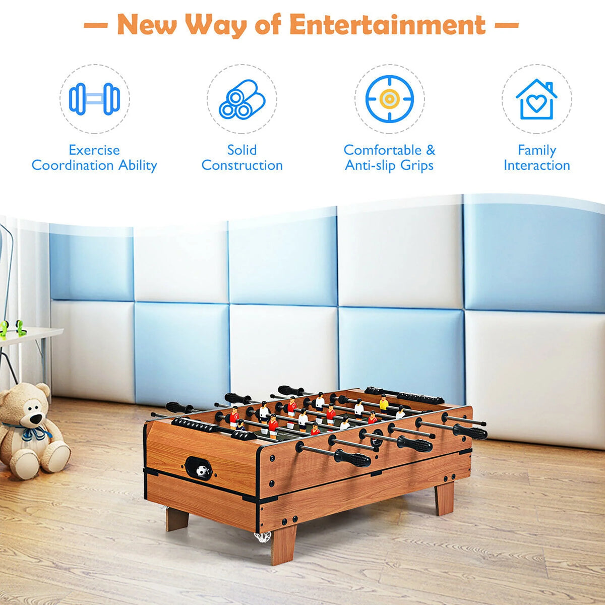 4 In 1 Multi Game Hockey Tennis Football Pool Table G4194