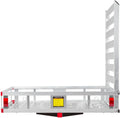 Aluminum Hitch Cargo Carrier Basket with Loading Ramp P79345
