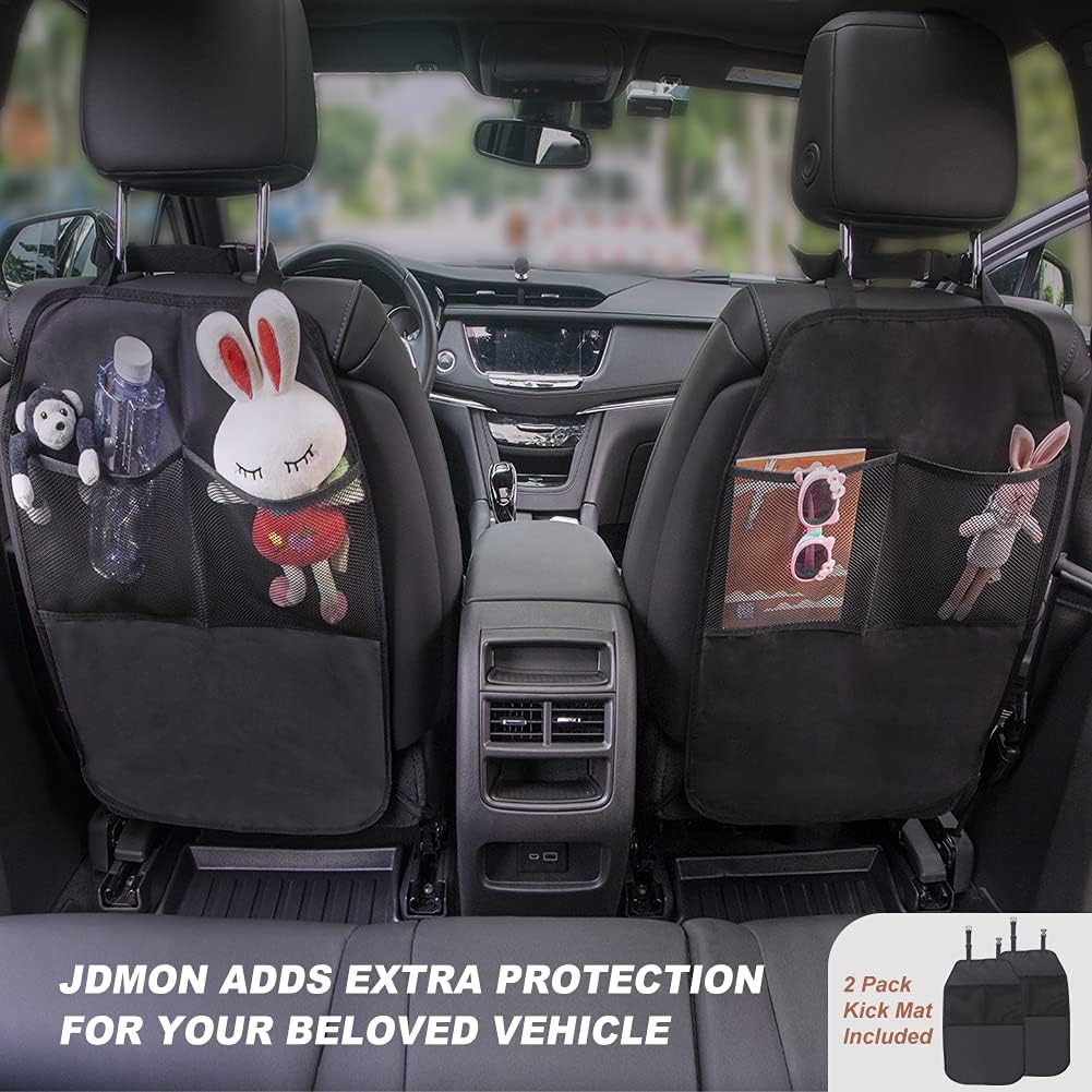 All Weather Floor Mats 2 Row Front & Rear TPE Car Floor Liner Black D383083