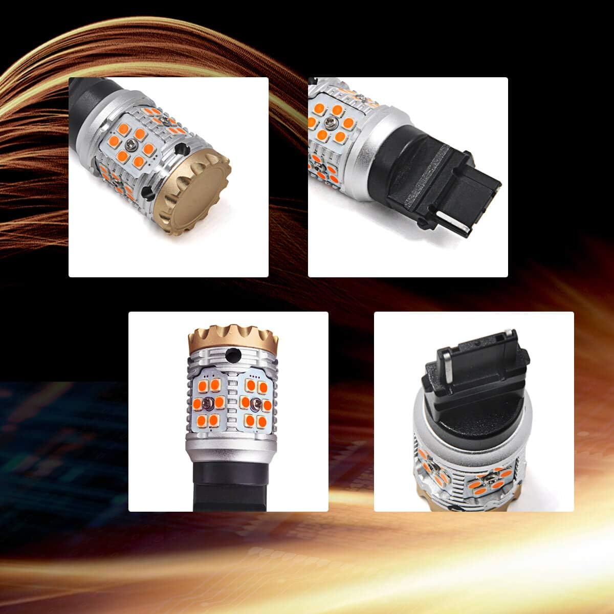 Amber LED Turn Signal Light Bulb (Pack of 2) K3647