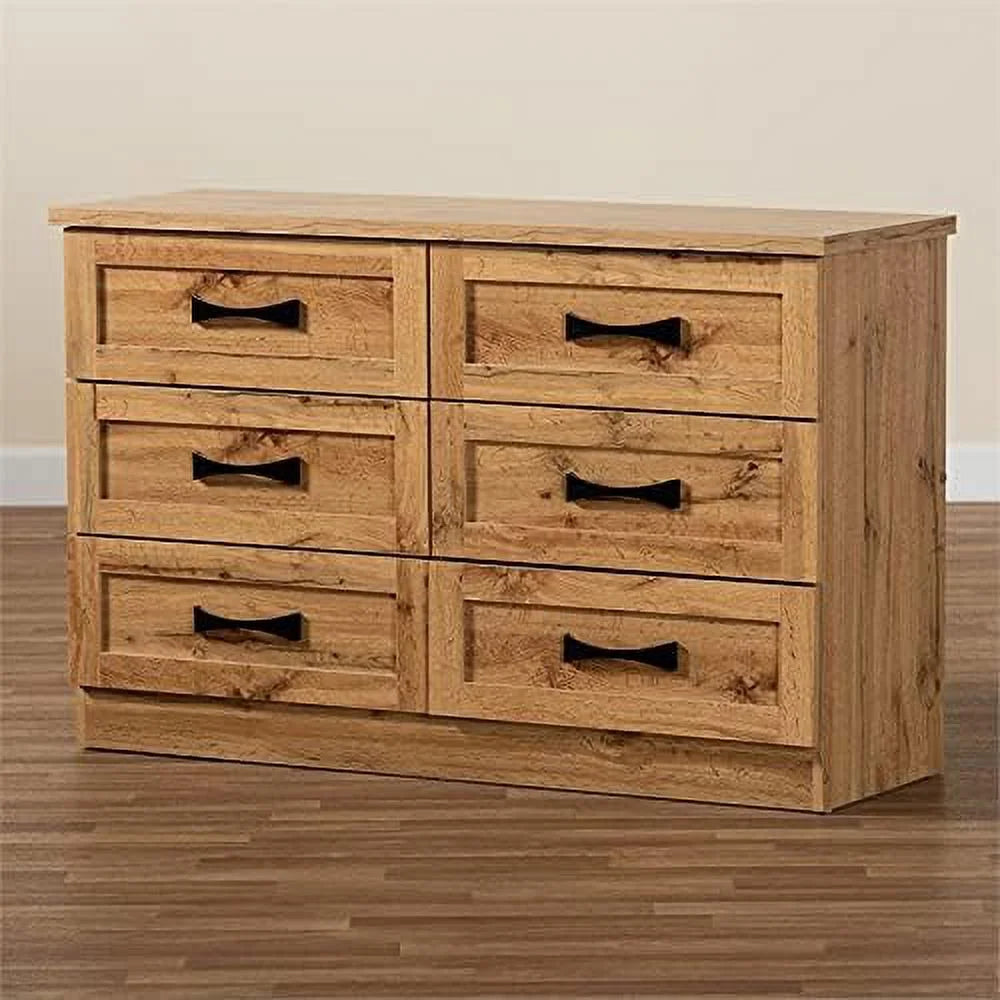6 Drawer Wood Dresser L2009