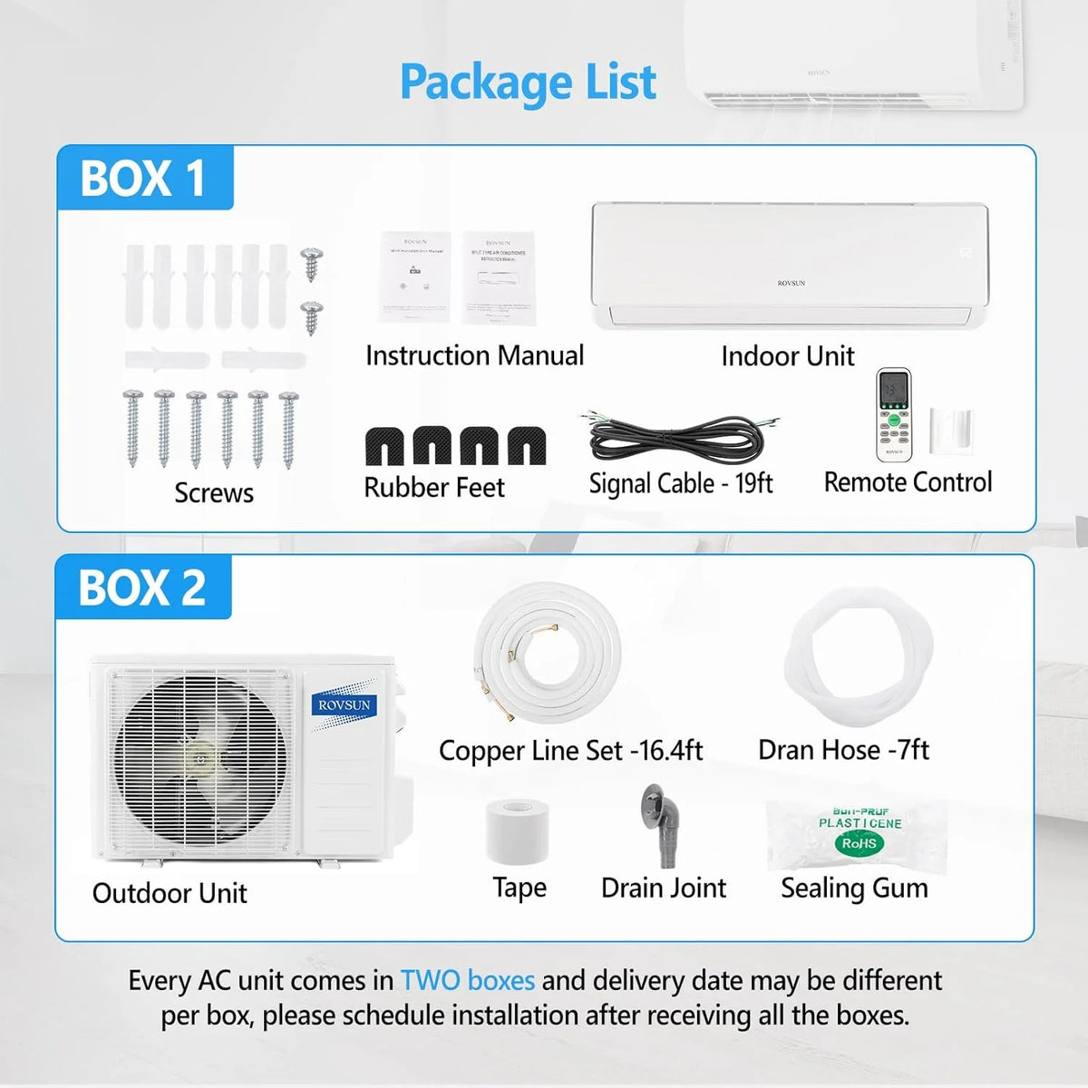 16500BTU Wifi Enabled Mini Split Air Conditioner & Heater Z670