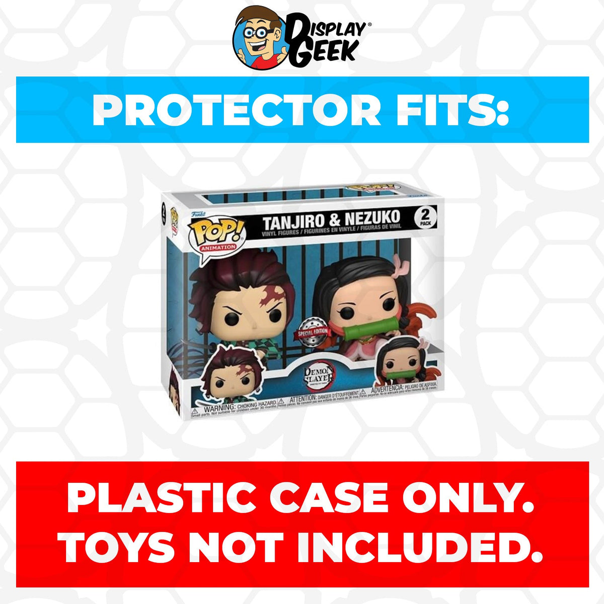 2 Pack Tanjiro & Nezuko Funko Pop Protector W8130