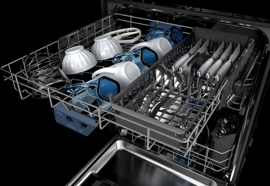 Black Top Control Dishwasher with Third Level Rack F572