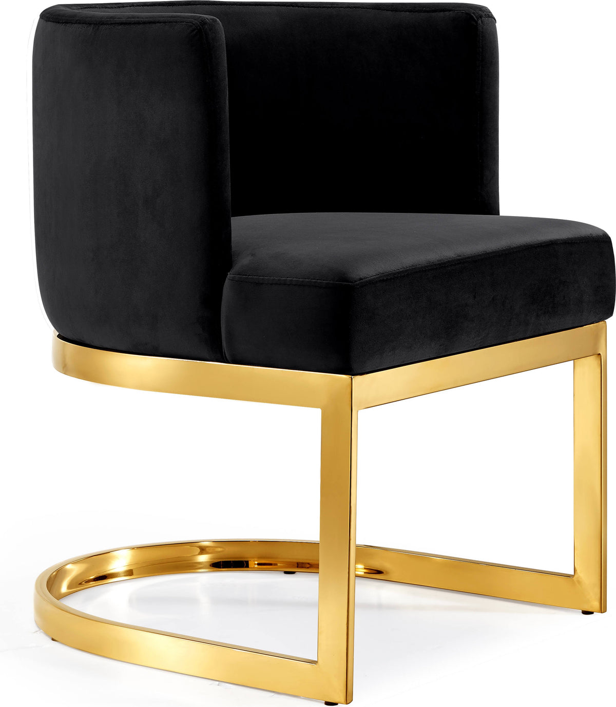 Black Velvet Dining Chair Y58533