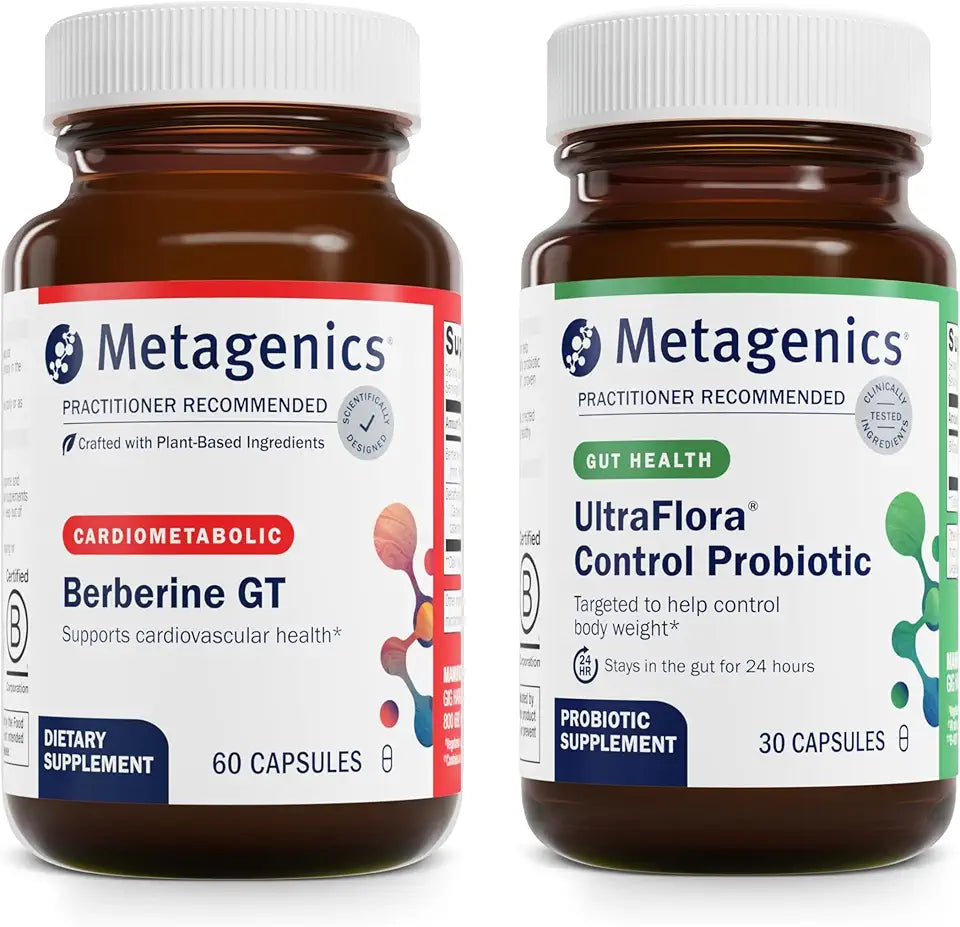60 Capsules Berberine & 30 Servings Probiotic I75737