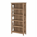 5-Shelf Reclaimed Pine Wood Bookcase J29589