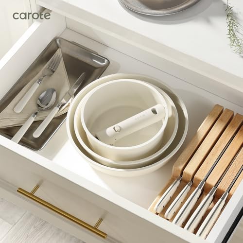 17 Pc Non Stick Cookware Set with Removable Handle F6740