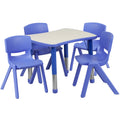 Blue Height-Adjustable Plastic Activity Table Set I287580