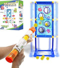 2 Pack Foam Ball Air Popper Guns with Moving Targets F71709