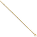 14k Yellow Gold Hollow Curb Chain Necklace, 22 Inch I1290