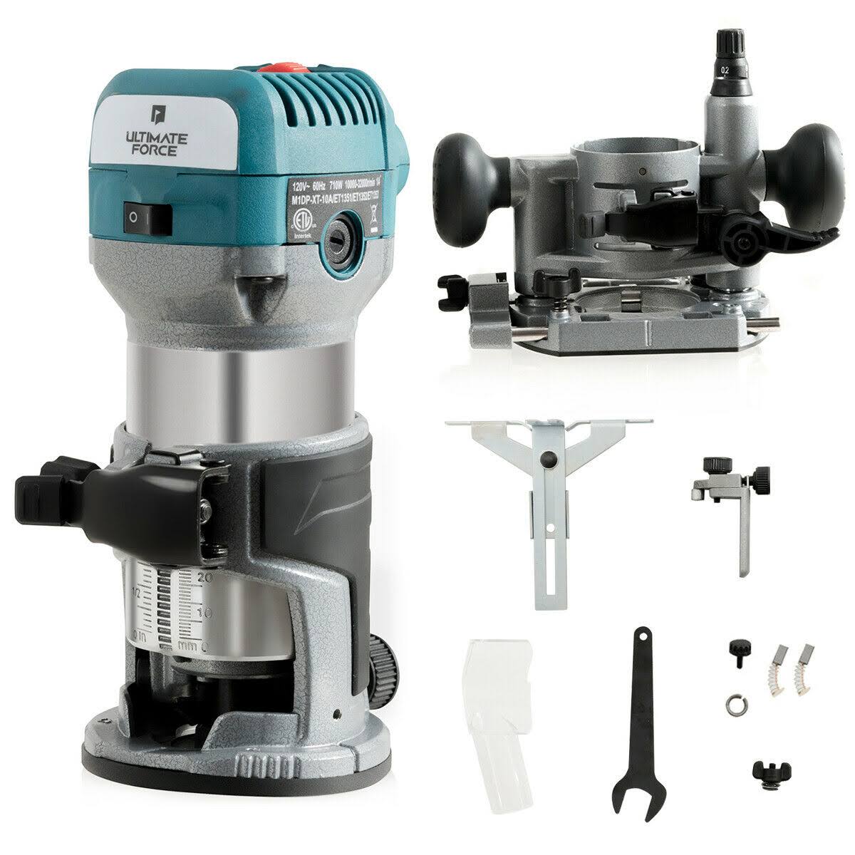 1.25HP Variable Speed Palm Router with Plunge Base R68594