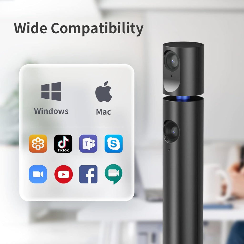 1080P Dual Webcam with Microphone D2464
