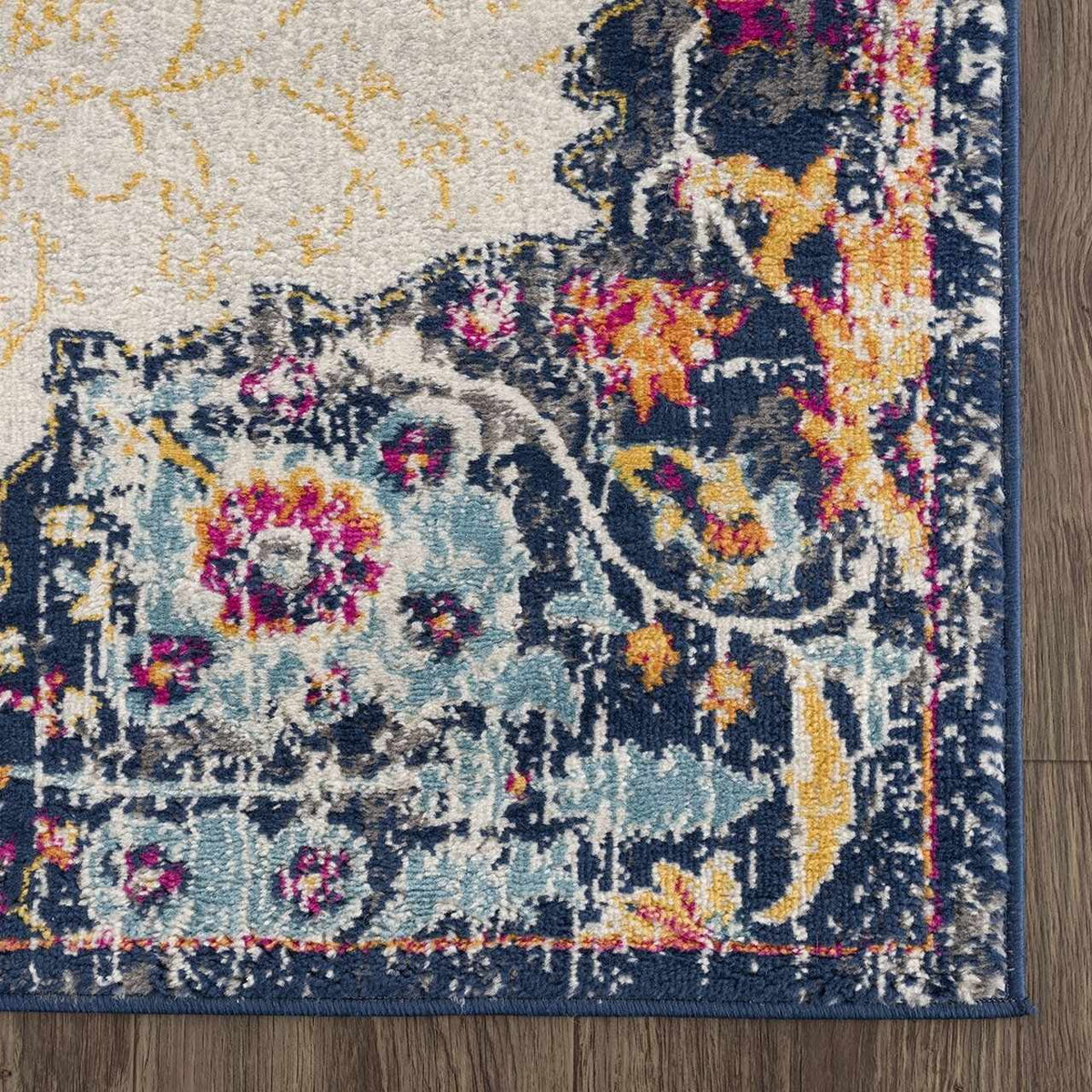 Beige Ivory Orange Purple 7'10" x 10' Area Rug J573026