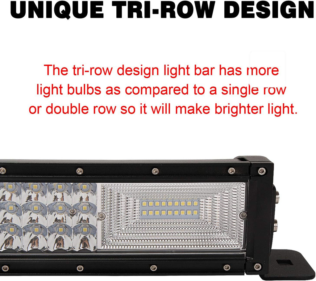 288w 50inch Curved LED Light Bar Spot Flood Combo Beam F4642