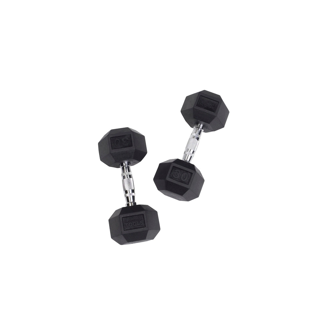 150 lbs. Rubber Hex Dumbbell Set W997