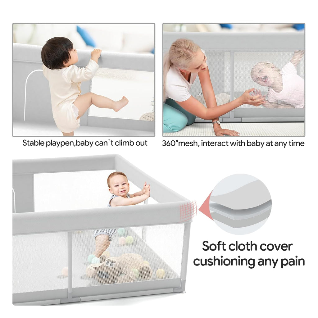 47x47inch Baby Playpen with Safety Non-Slip S173