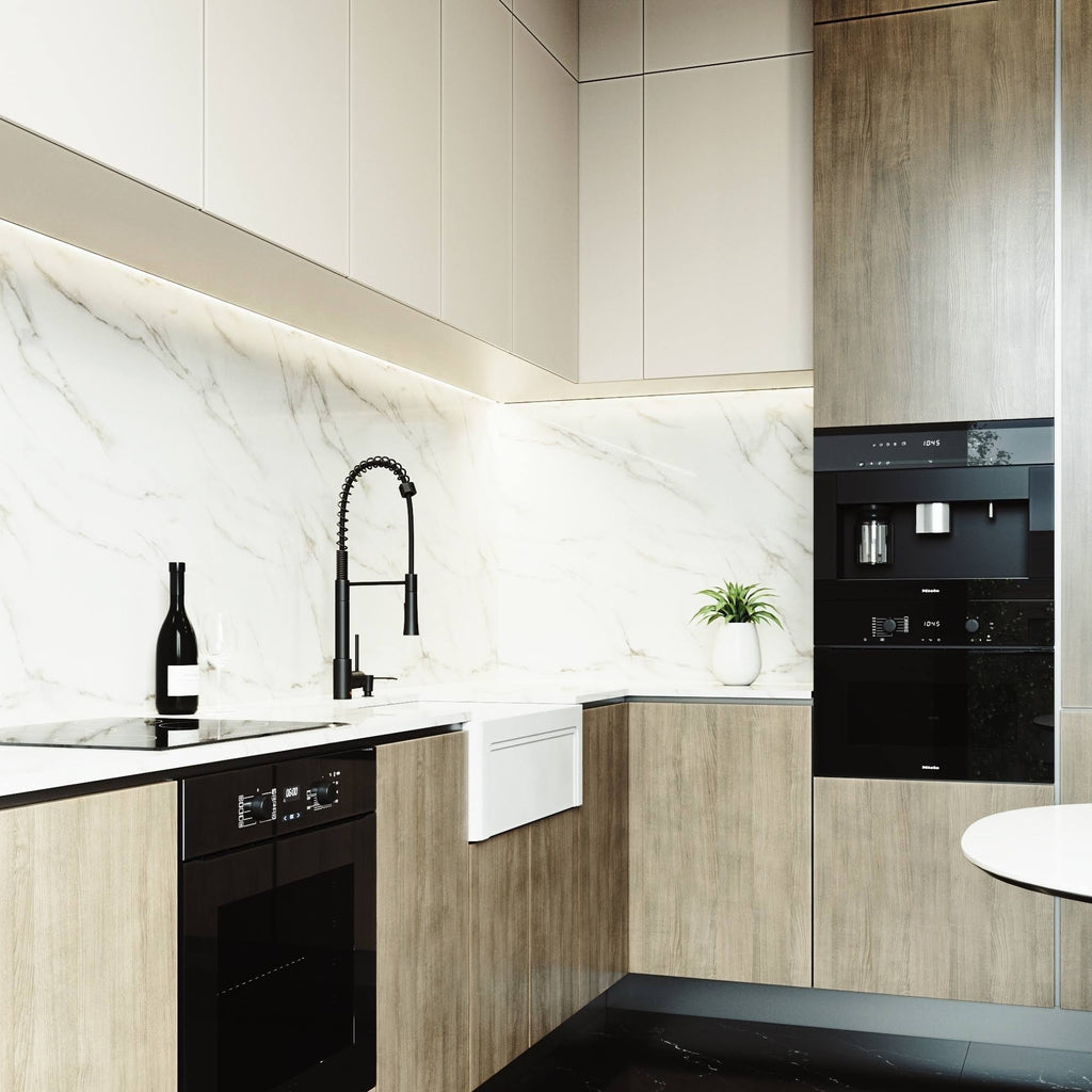 27 inch Matte Stone Farmhouse Kitchen Sink J2200