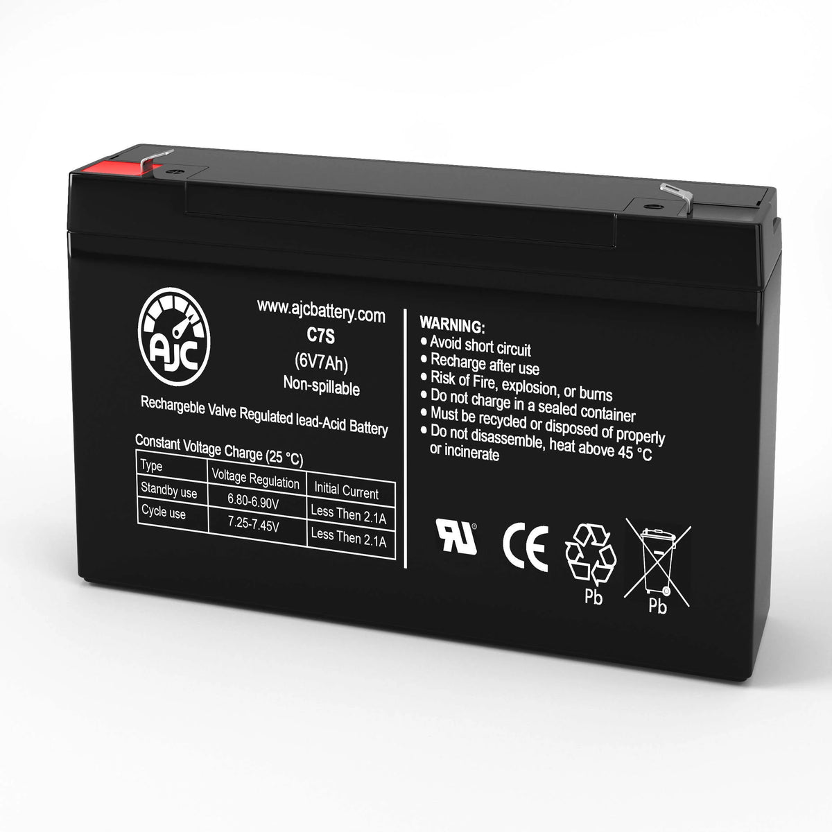 6V 7Ah Ride-On Toy Battery F857500