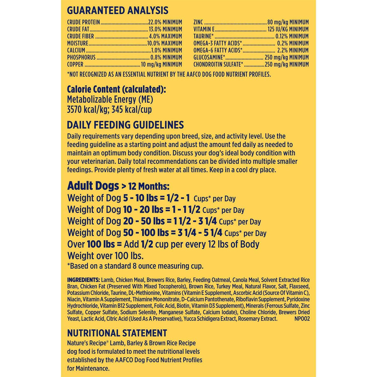 Adult Dry Dog Food Y6122