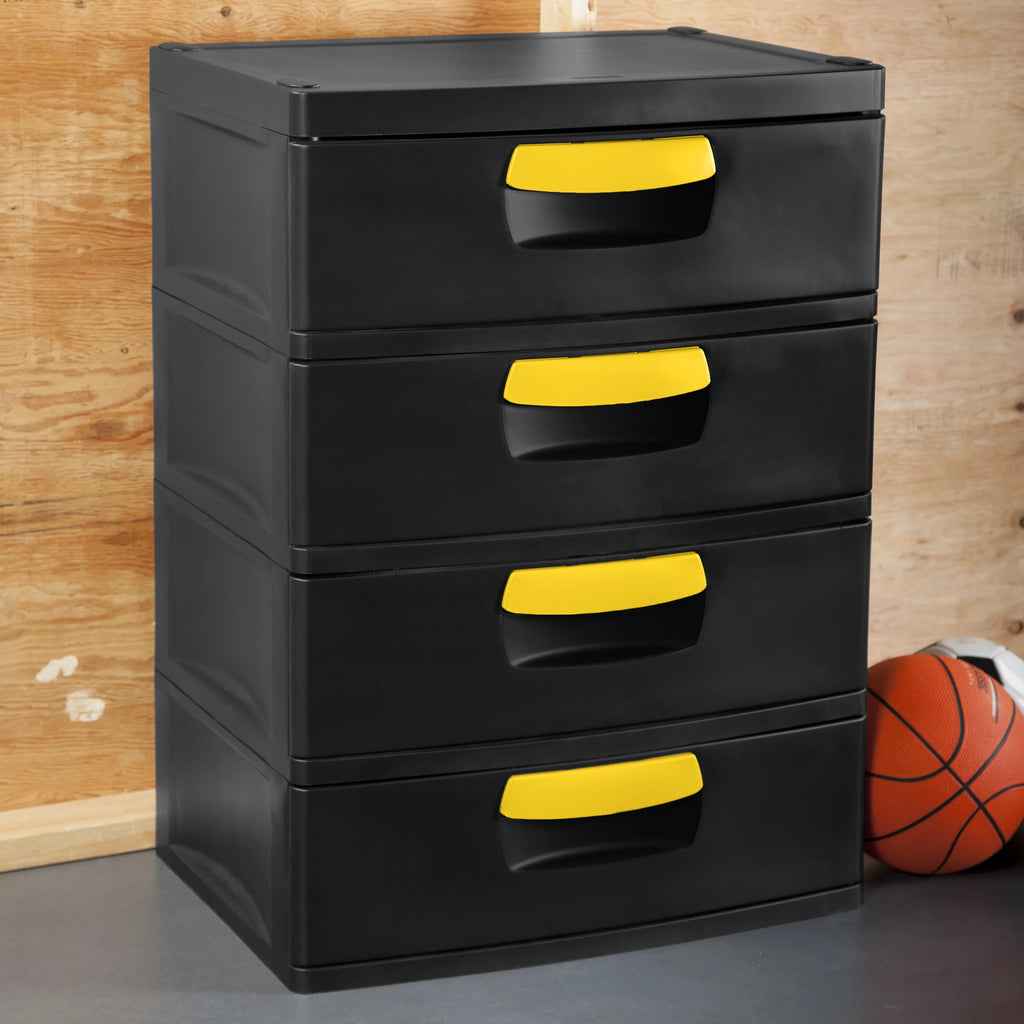 4 Drawer Unit Black Z282