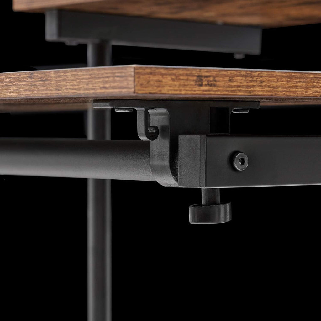 Black Wood Grain Adjustable Height Standing Desk Y276507