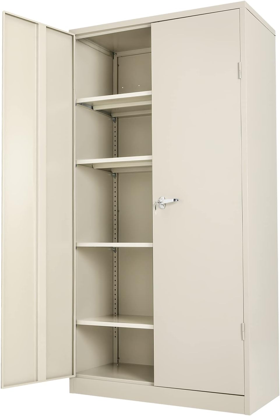 72 Locking Steel Storage Cabinet with 4 Adjustable Shelves U96707