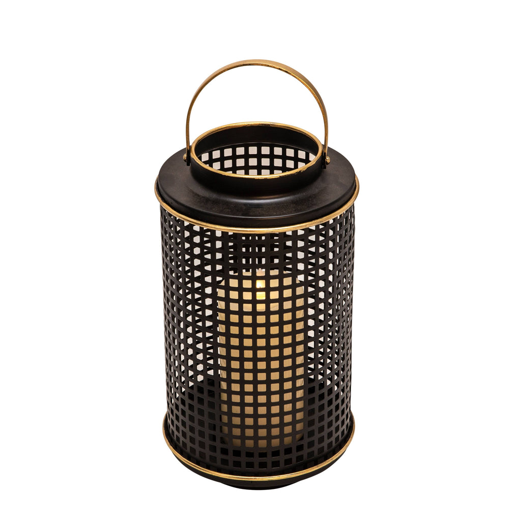 Black Metal Grid Candle Holder Z217197