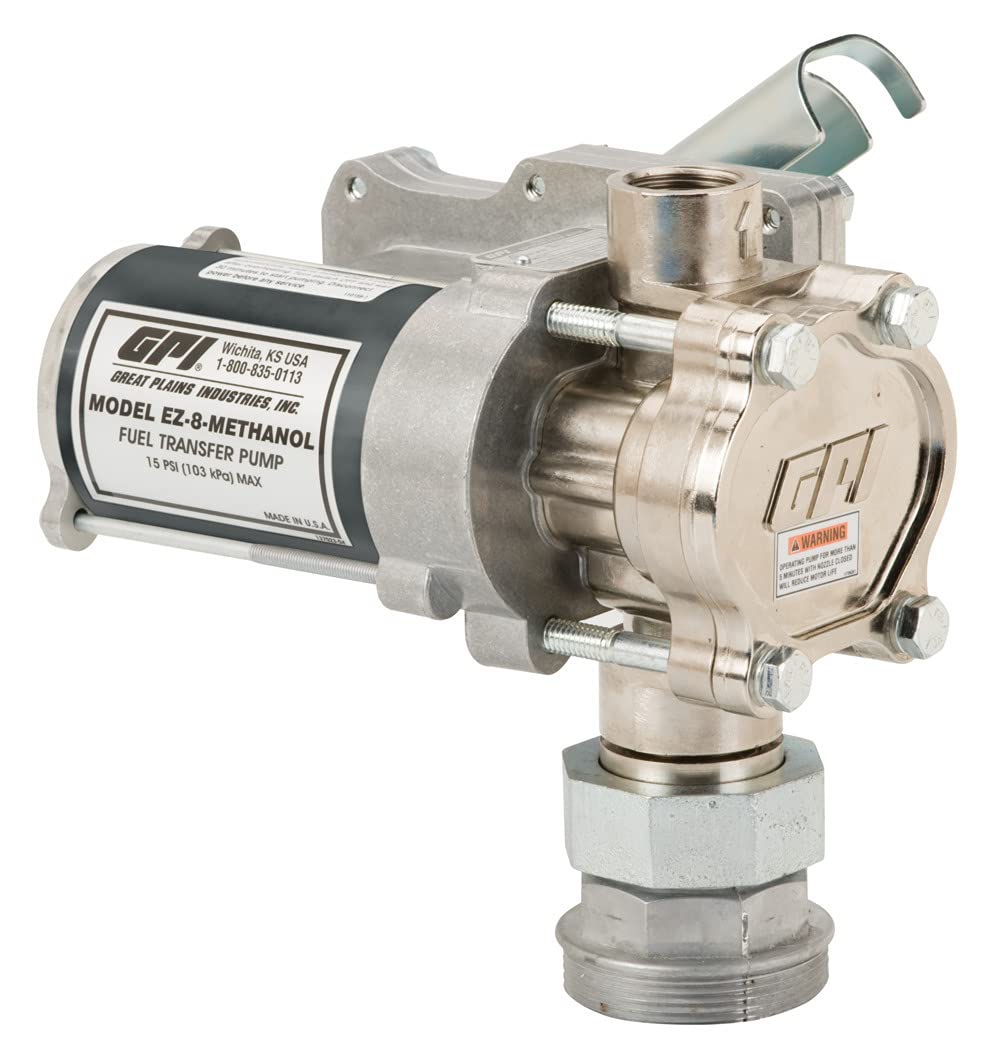 12v 8 GPM Fuel Transfer Pump with Manual Shut-Off Nozzle S308