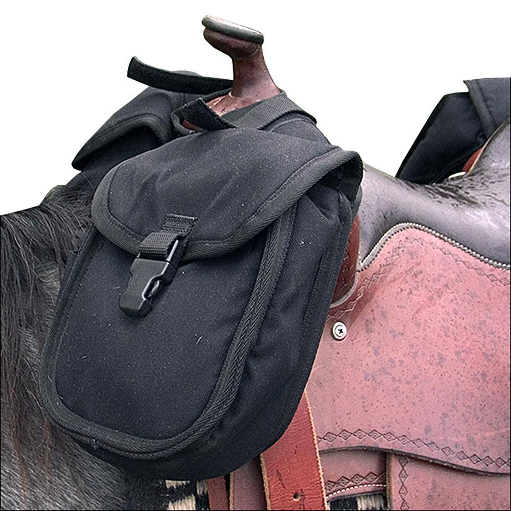 Black Small Horn Saddle Bag Q453