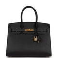 Black Leather Handbag L71299