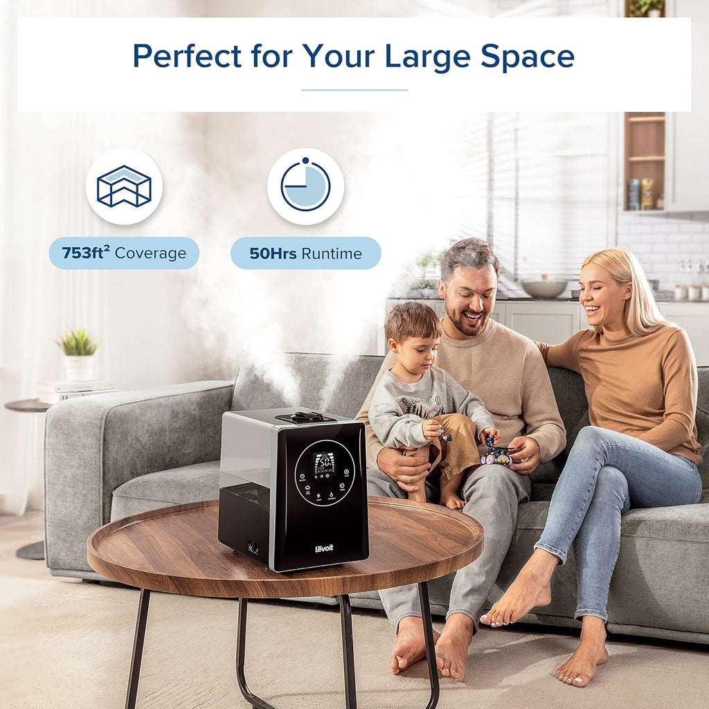 Air Purifier and Ultrasonic Humidifier Bundle with 3-in-1 Filter P89462