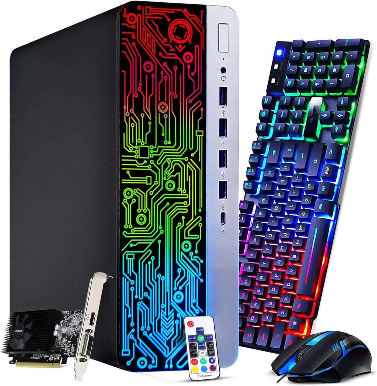 Intel Core i5-6th Gen 16GB DDR4 Ram 512GB SSD Radeon RX-550 4GB DDR5 Graphics Card Windows 10 Pro Computer Tower Z691213