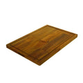24 in. L x 16 in. D x 1 in. T Butcher Block Chopping Board in Golden Teak Stained Acacia X63607
