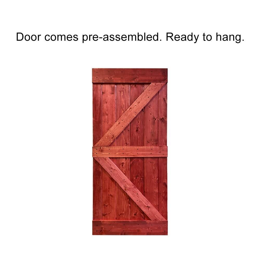 42 in. x 84 in. Solid Pine Wood Interior Sliding Barn Door Slab R1508