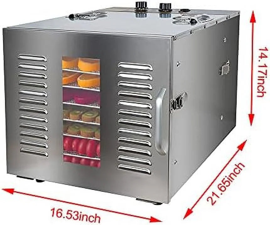 10 Trays Digital Stainless Steel Food Dehydrator S765385