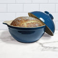 Blue Glaze Bread Dome Q326