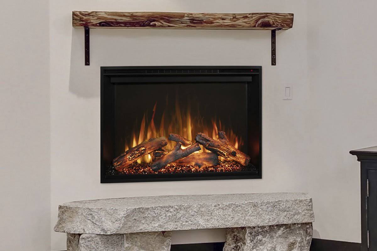 30 inch Built in Electric Fireplace Insert E70919