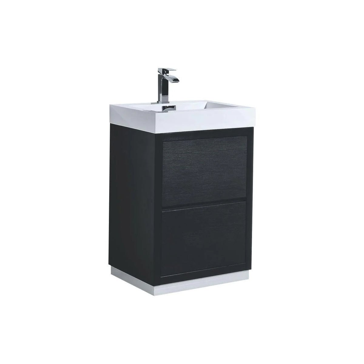 30 in. Free Standing Modern Black Bathroom Vanity B280470