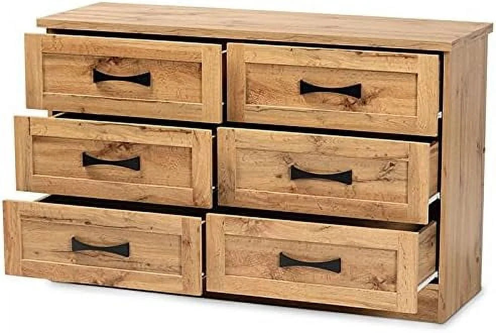 6 Drawer Wood Dresser L2009