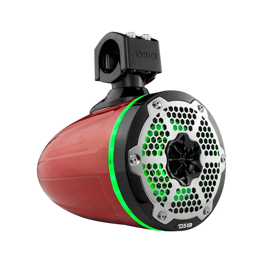 6.5" Neodymium Marine Towers with Passive Radiator, 1" Driver & RGB LED Light, 450 Watts (Pair) P557168