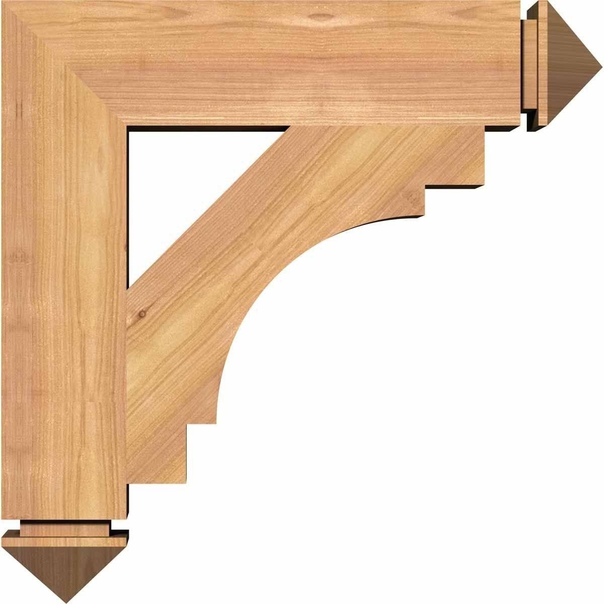 5 1/2x22W x 38x22D x 38x22H Western Red Cedar Bracket V227652
