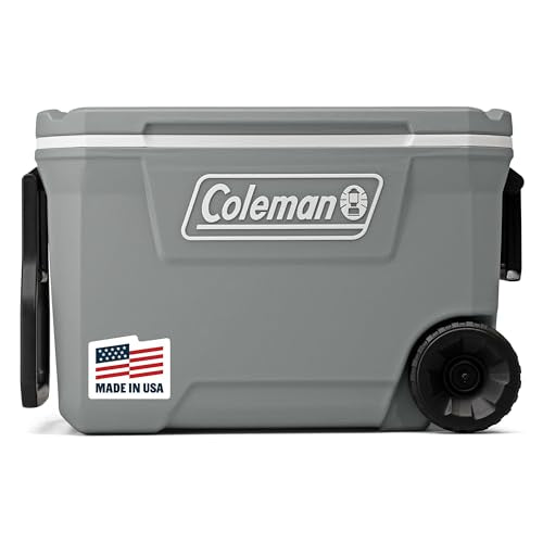 65-Quart Insulated Portable Rolling Cooler L43282